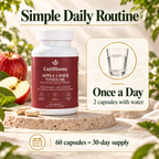 Simple daily routine: 2 capsules with water once a day