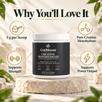 Why you'll love it: 5 g pure creatine monohydrate per scoop