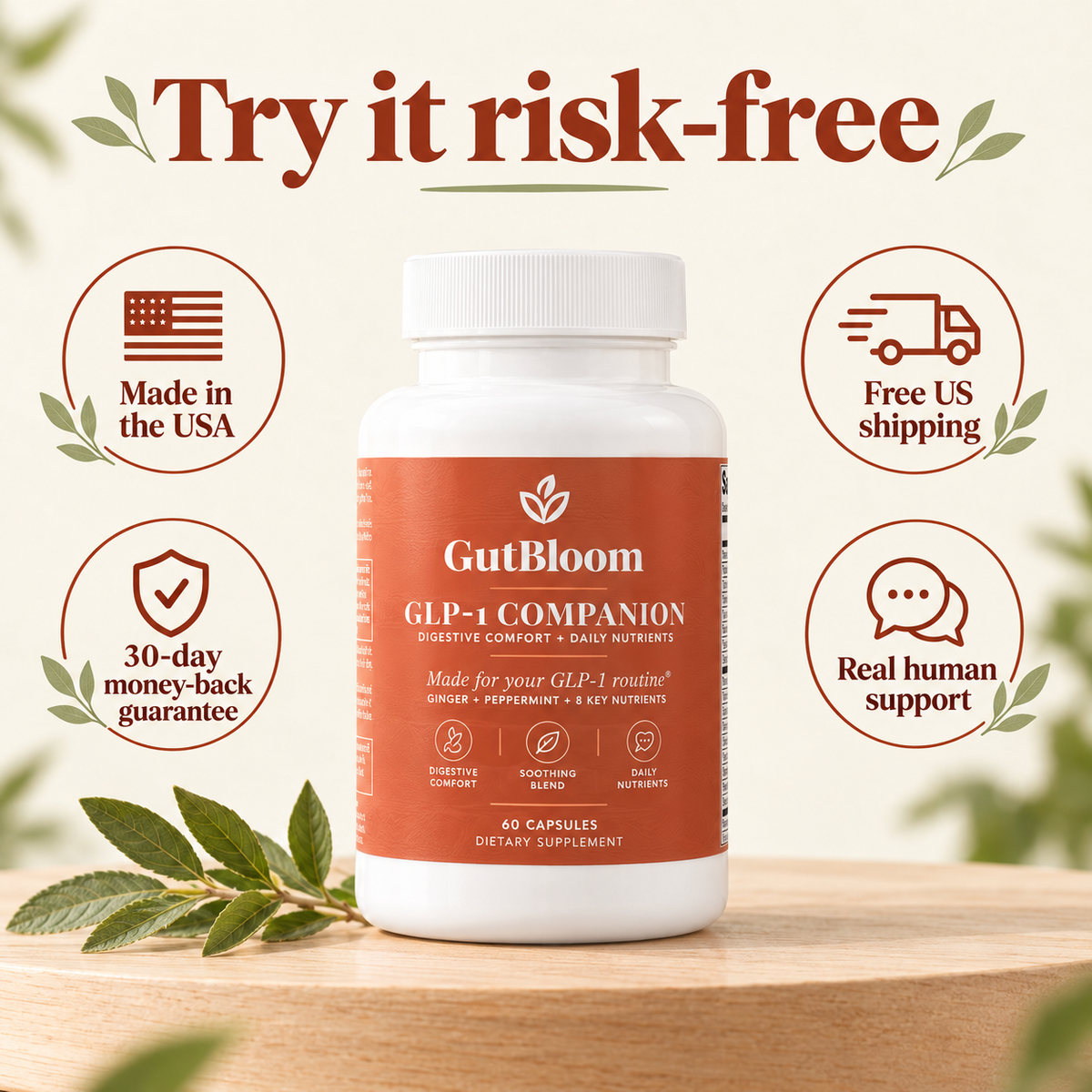 Try it risk-free: made in the USA, free US shipping, 30-day money-back guarantee