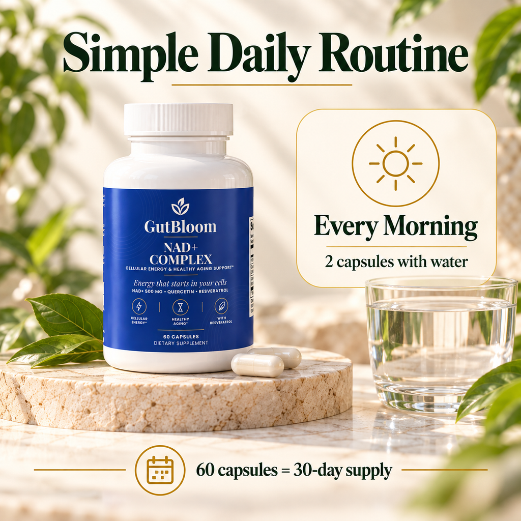 Simple daily routine: 2 capsules with water every morning