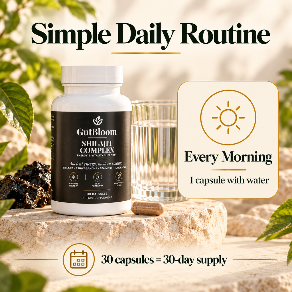 Simple daily routine: 1 capsule with water every morning