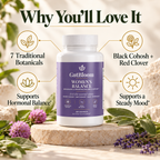 Why you'll love it: 7 traditional botanicals including black cohosh and red clover